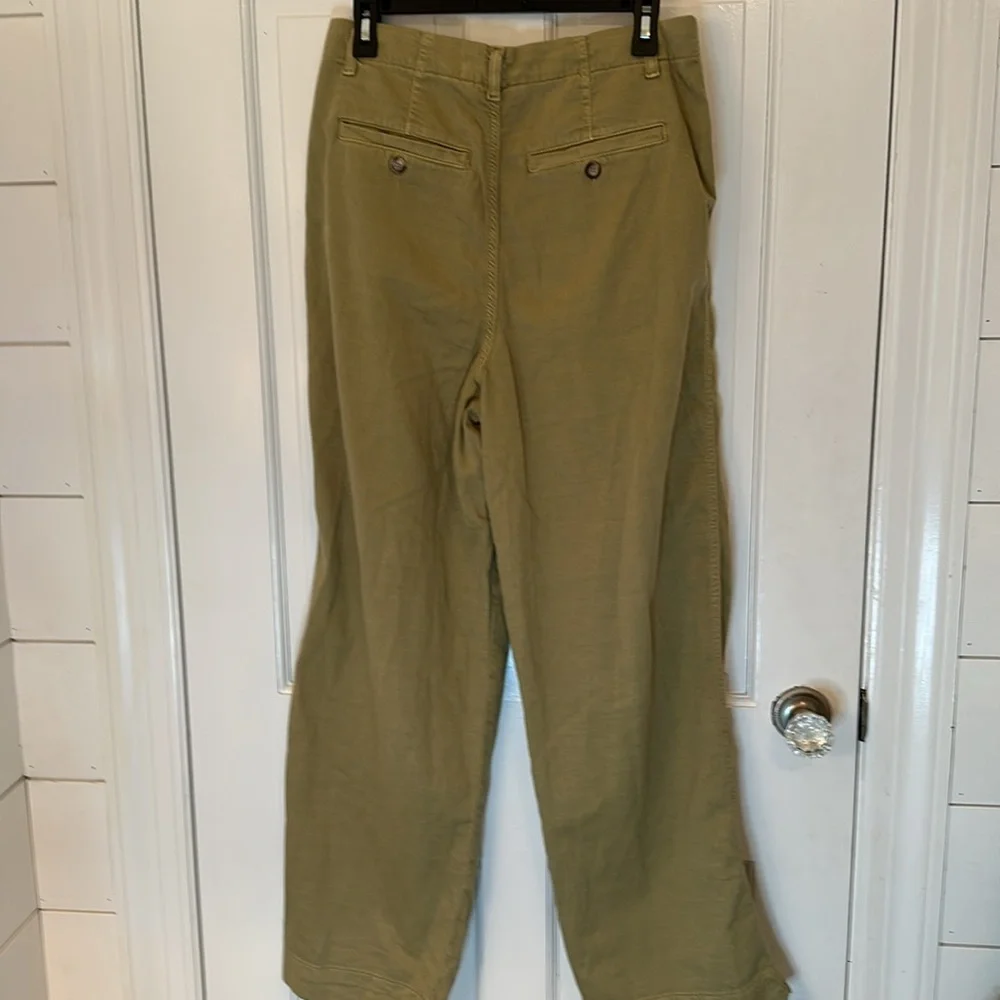 Free People Tan/Khaki wide Leg High Waist Pants size 6 NWOT - Picture 4 of 4